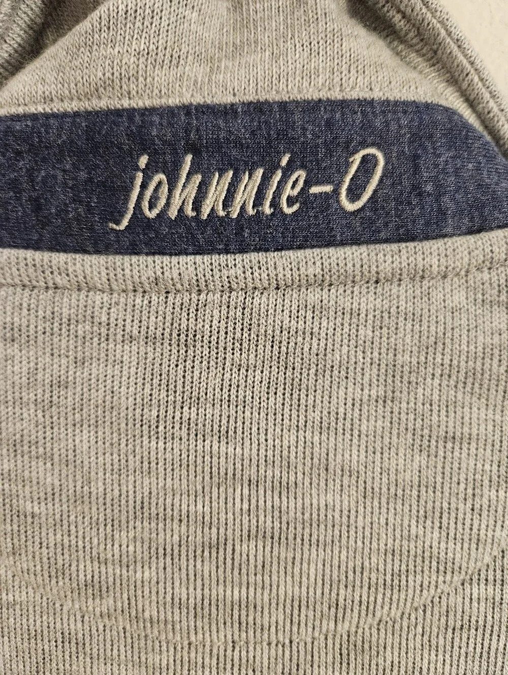 JOHNNIE-O Tudor Knit Jacket Men Size Medium Gray